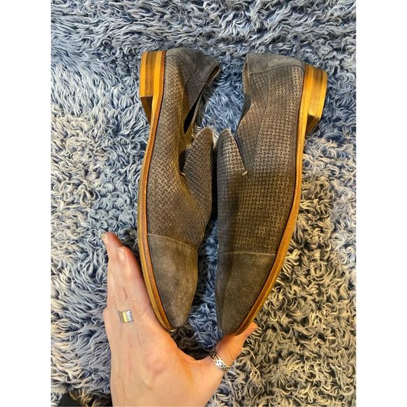Jeffrey Campbell Ibiza Cap Toe Taupe Suede Loafers Barkley Shoes, Sz 7, MP $165 - Picture 4 of 10